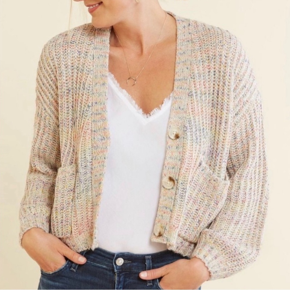 BB Dakota Confetti Cardigan Sweater - Like new!